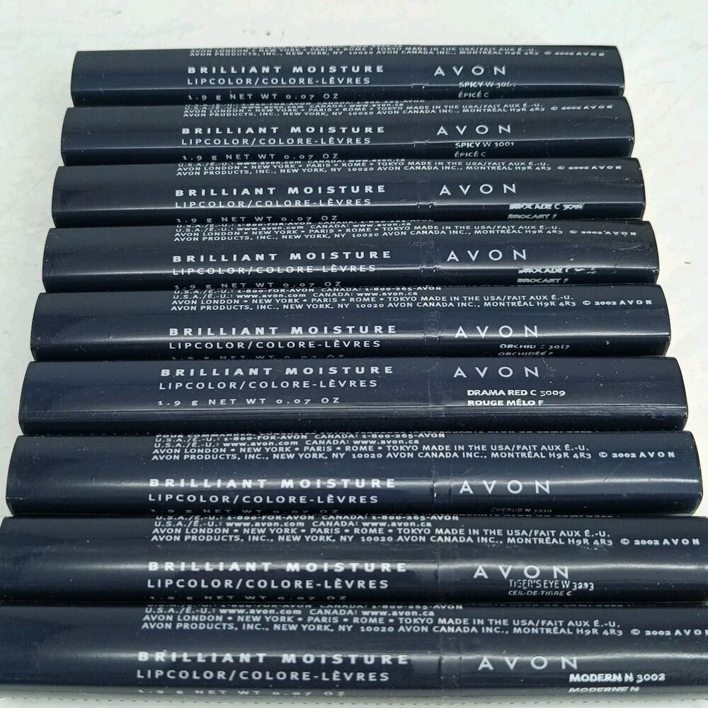10X Random Avon Brilliant Moisture Lip Color VTG Discontinued NOS SEALED Lot 2